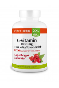 INTERHERB XXL C-vitamin Retard1000 mg +Cink +Bioflavonoidok 90db